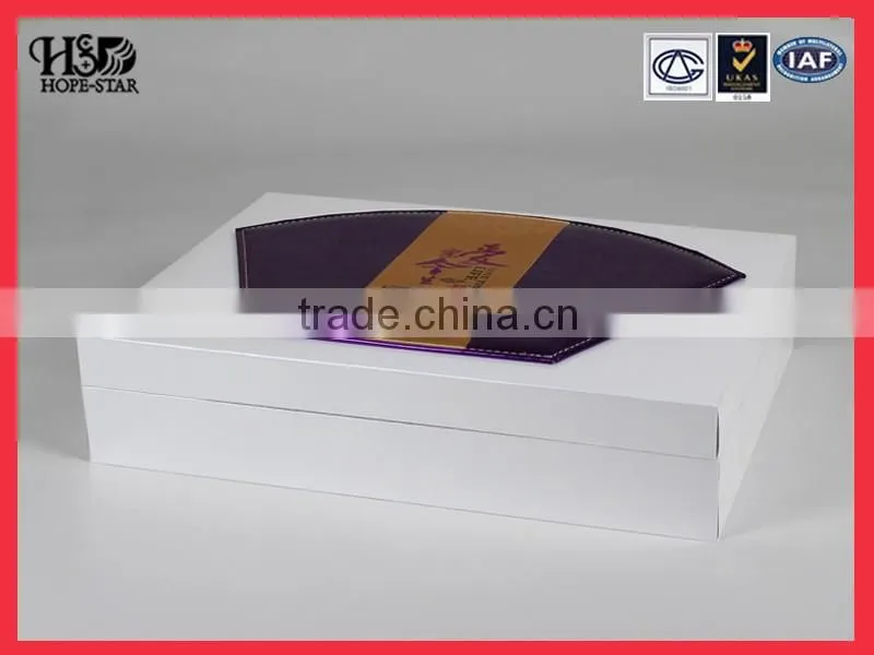 Custom Logo Display Fabric Cosmetic Packaging Leather Box For Gift