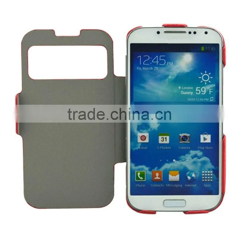 Window view flip cover case for samsung galaxy s4