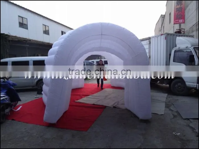 2016 Hot Sale Inflatable Clear Dome Tent with Led Light/Inflatable Lawn Tent