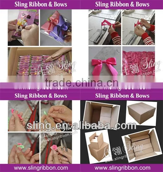 Custom Christmas Ribbon on Card For Retail