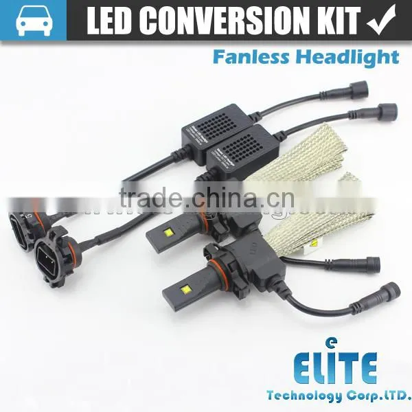 Easy install 3000lm H16 car led headlight conversion kit with phi chips