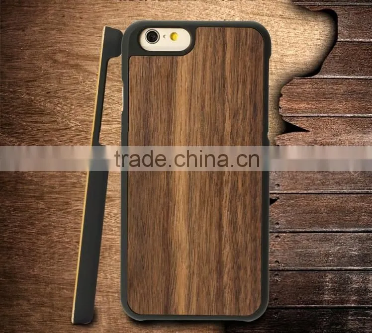 Eco-Friendly Natural Wood Phone case PC Walnut wood for IPhone 6/6S