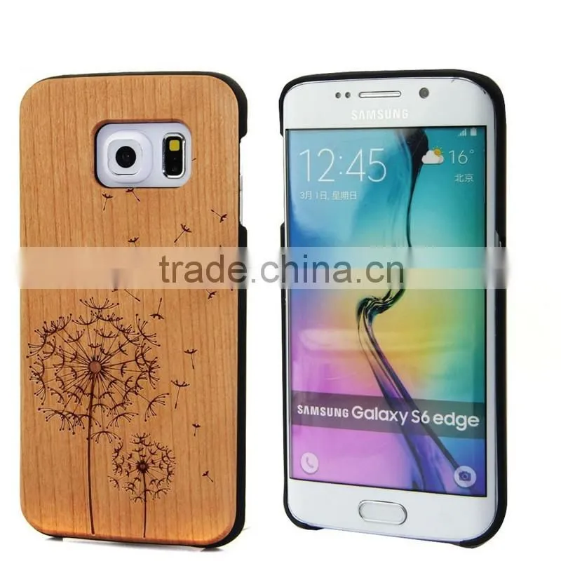Manufacturer Price For Samsung Galaxy S6 Case PC Wood for Samsung S6 Case for Galaxy S6 Edge