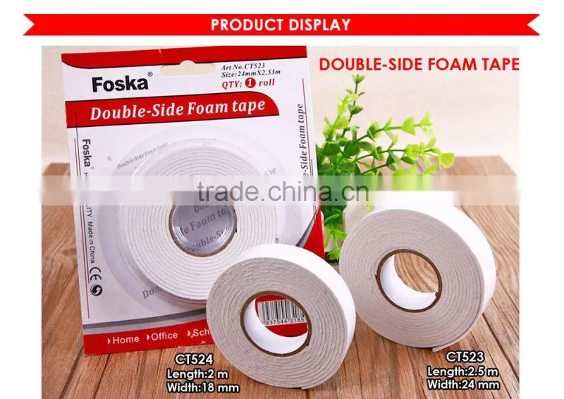 Popular Double Side White Foam Adhesive Tape