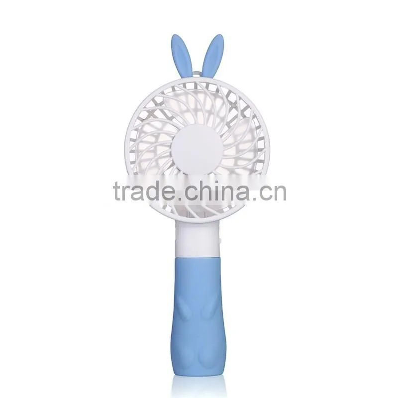 Cute Rabbit Mini Handheld Fan Rechargeable Mini USB Fan, Battery Powered Mini Fan Handheld, China Supplier