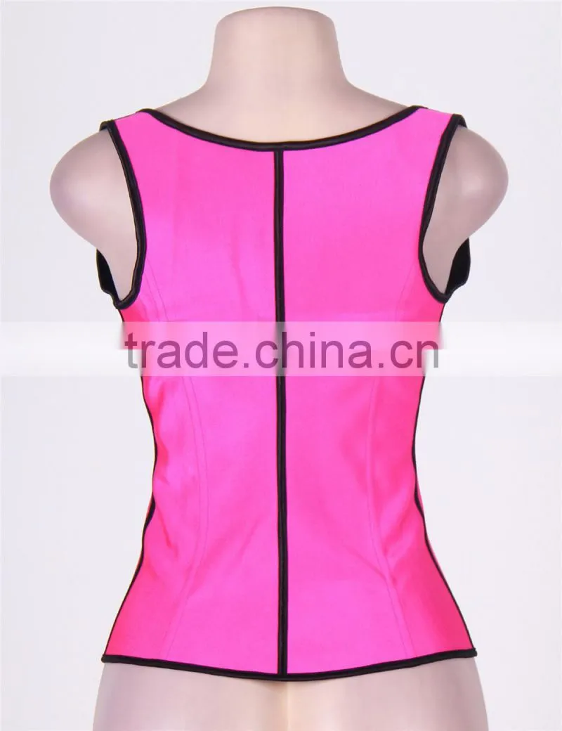 Factory Directly Hot Wholesale 4 Steel Bones Latex Corset Girdle Vest Waist Trainer Body Shaper