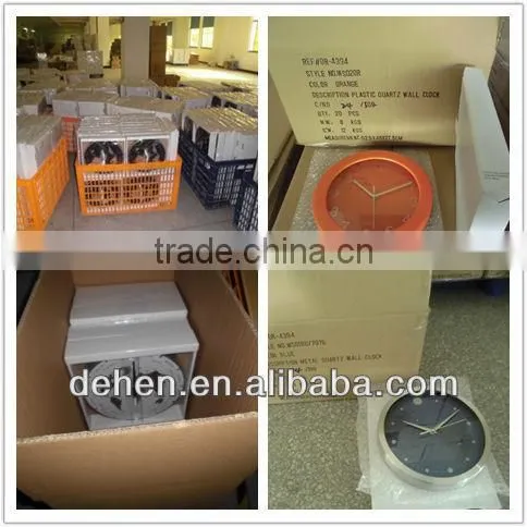 Aluminum Dial Quartz Plastic Wall Clock
