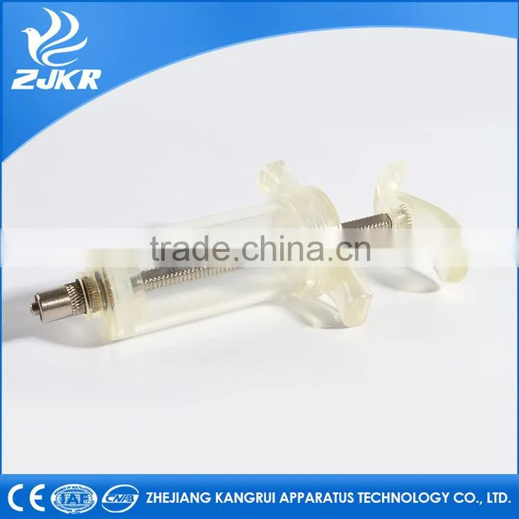 High quality animal cure Plastic Steel Syringe Without Graduation E-Type