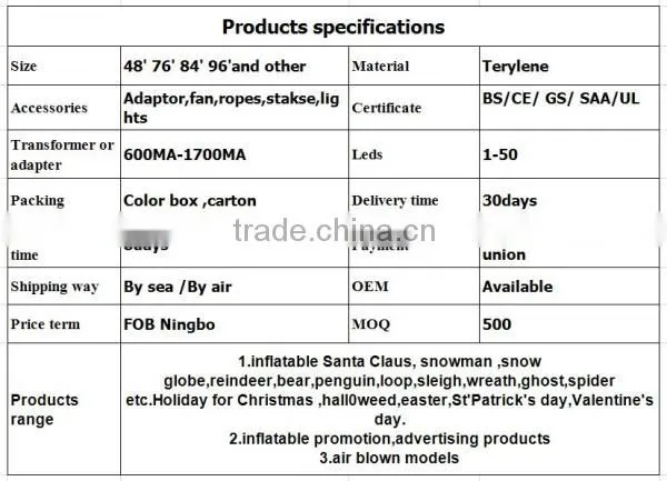 inflatable artificial christmas tree with desco light