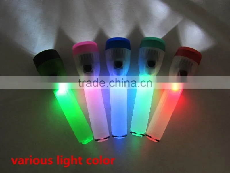 Multi-colors 2 led infrared flashlight plastic Flashlight