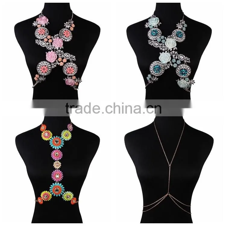 Crystal sexy waist belly chain body jewelry body chain