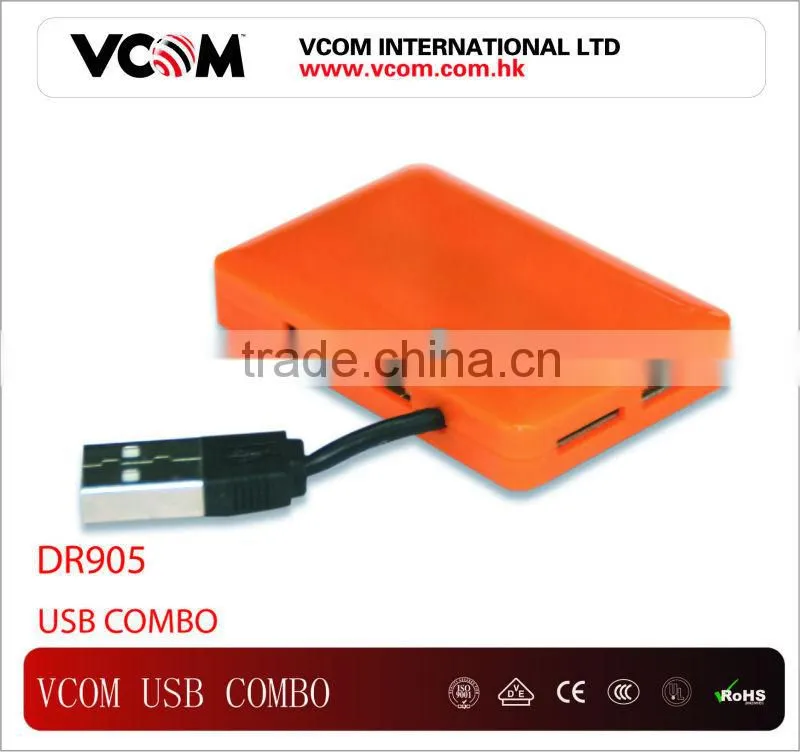 VCOM High Quality Portable Compatible USB 1.1 Card Reader