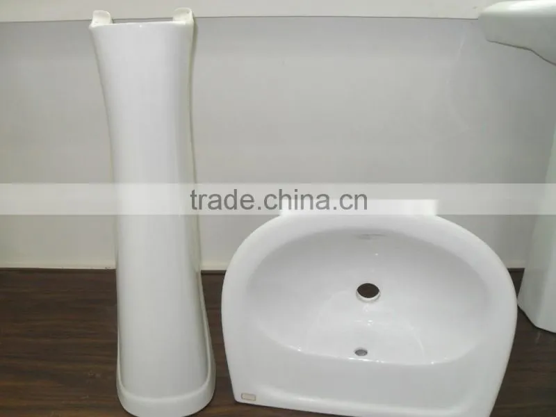 Cheap Price Ceramic Pedestal washbasins DW203