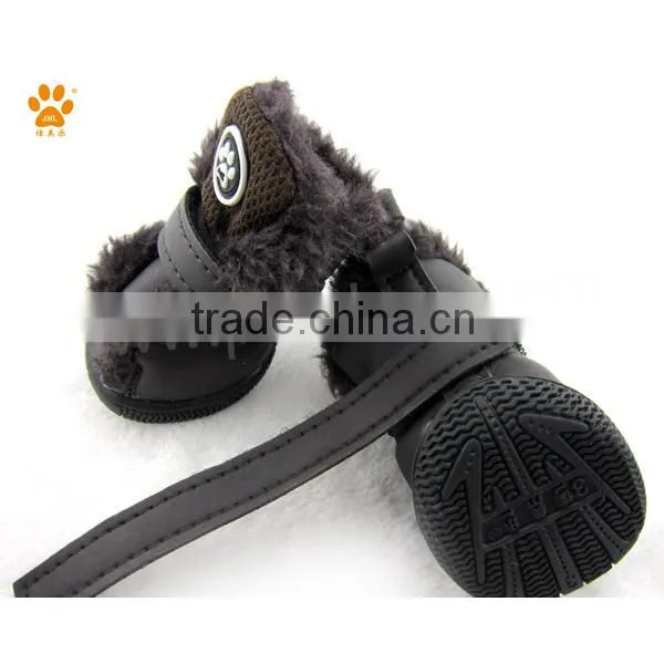 JML hot sale super warm stylish winter leather hunting boots for dog pet waterproof dog boots