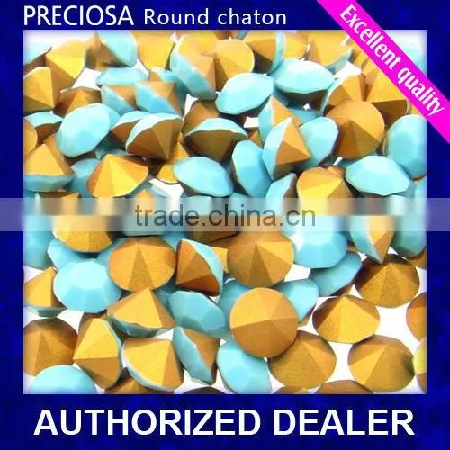 Genuine Preciosa SS39 MC chaton rhinestone in Turquoise