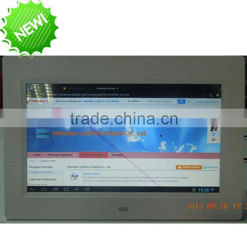 christmas new year gift! 10 inch digital photo frame wifi android 4.1 digital picture frame christmas ornament