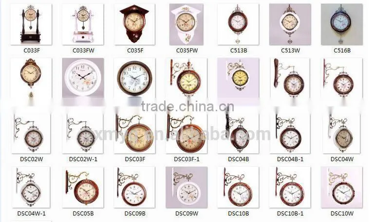 Large electronic calendar wall clock with wood color