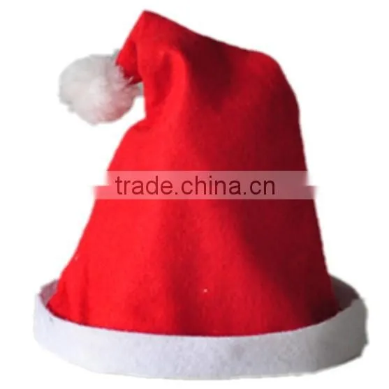 Christmas santa hat with Braid