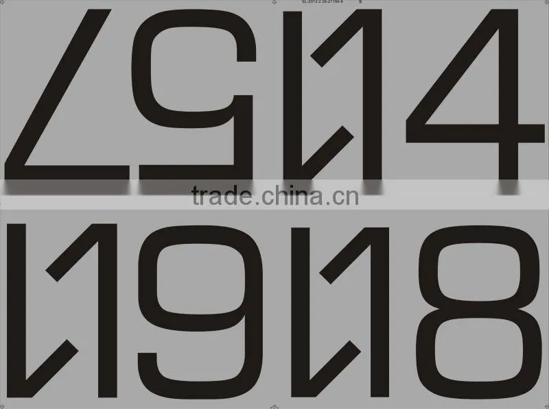 number heat transfer/iron on/hot stamping