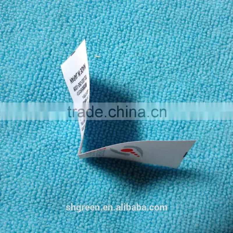 Top-sewing double sides printing brand tag