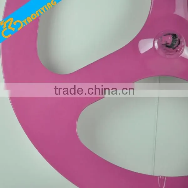 2016 New arrival PINK 3 spoke wheels carbon bike fashion carbon tri-spoke wheels