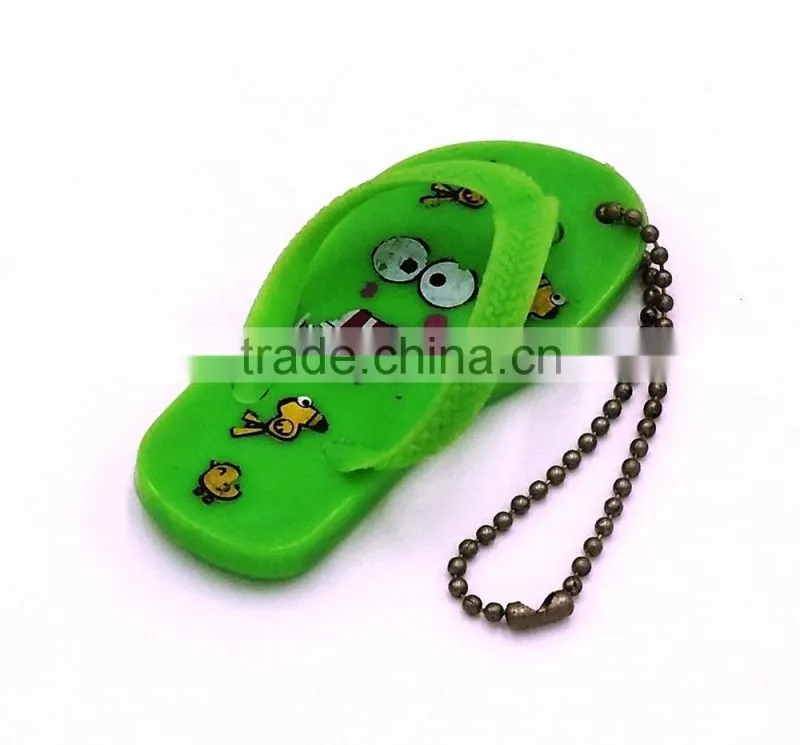 funny diy slipper shaped keychains