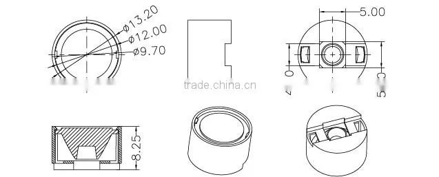 High quality PMMA lens for led lighting / LENS for stage light / wallwasher light