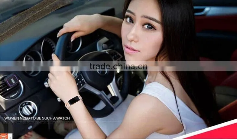 2016 New Fashion Metal Alloy Bluetooth D8 Smart Bracelet With Pedometer D8 Smart Bracelet Watch