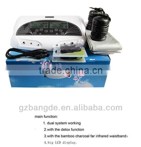 Dual ion foot detox spa machine with far infrared belt beauty machine BD-A011