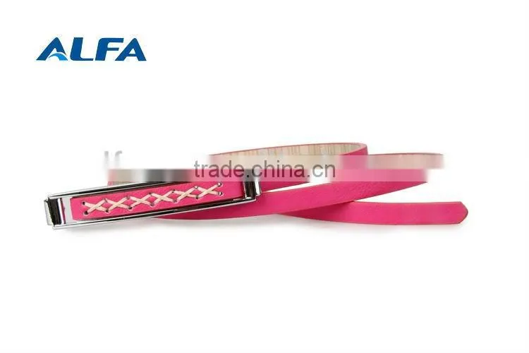 New Rectangle Snap Buckle Leather Belt