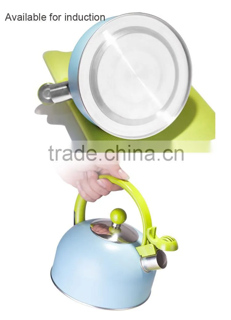 3pcs kettle sets with ceramic cups stainless steel non-electric water whistling kettle for induction cook