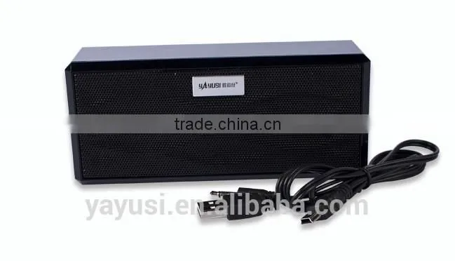 Wooden Case Speaker Portable Player USB Mini Audio Amplifier For Computer