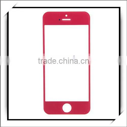 For iPhone 5 Color Glass Rose Red -87011029