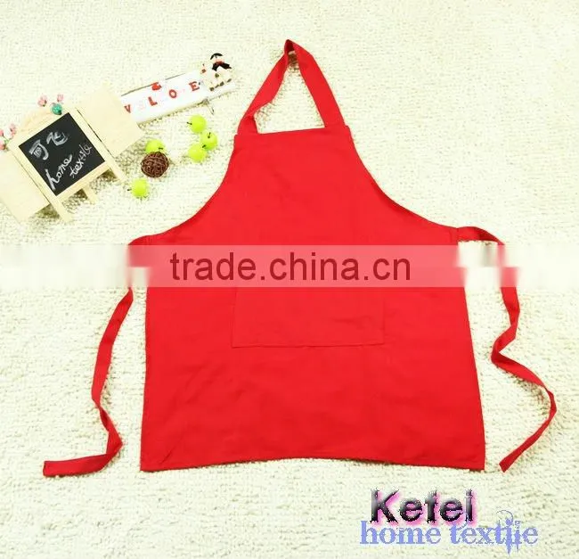 simple red staff polyester apron sale