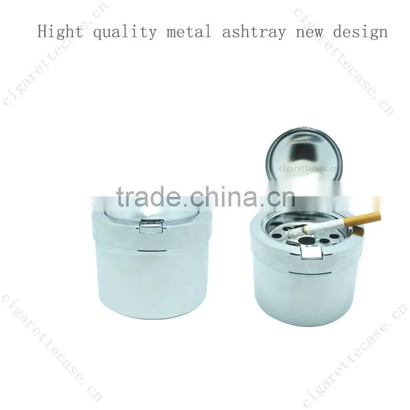 2016 hot sale windproof metal ashtray with special Smoke removing device