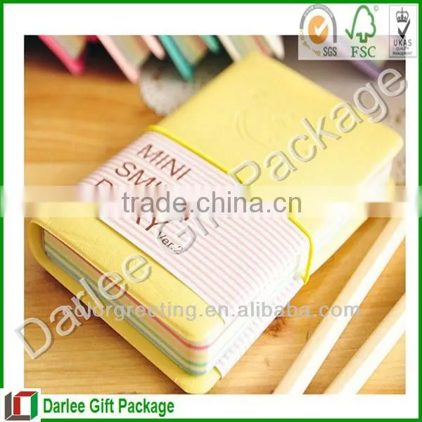 high quality hardcover school leather notebook