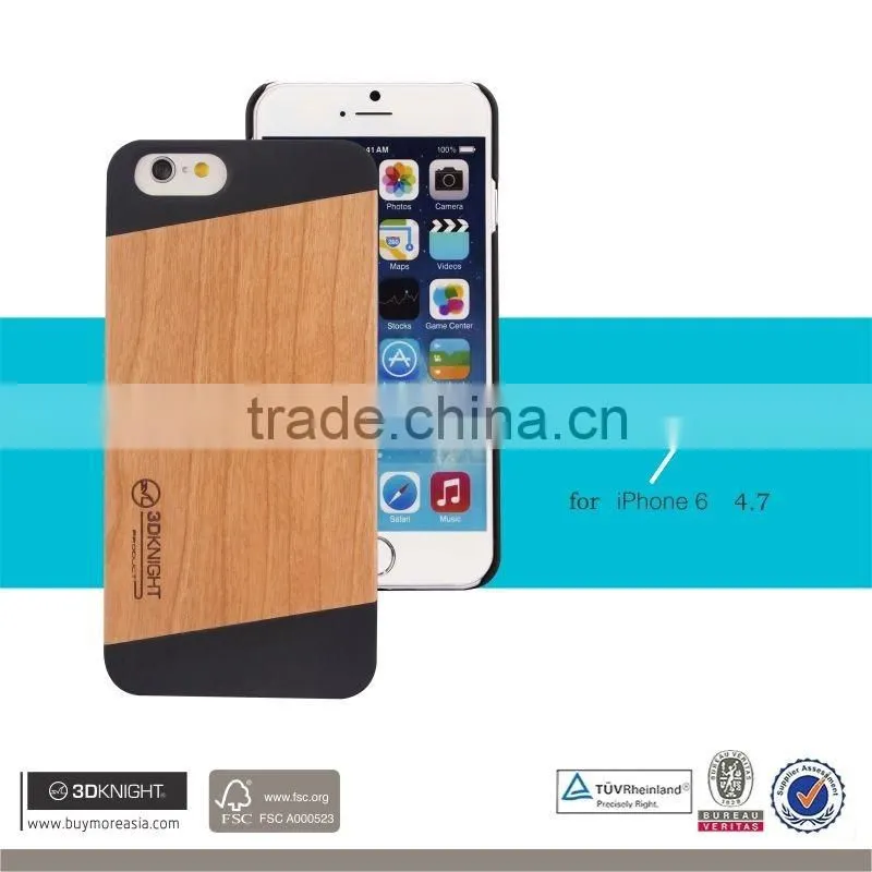 Manufacture Real Wood for i Phone 6s Phone Cover, Blank Wood Phone Case for iPhone6, Customized Wooden PC Phone Bumper Case