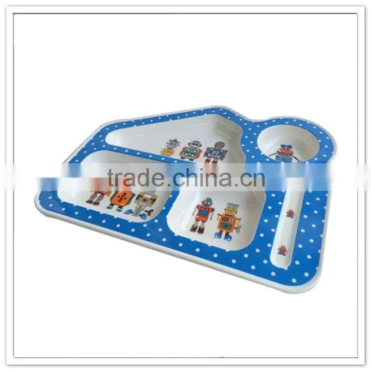 New design homeware house shaped melamine lunch tray