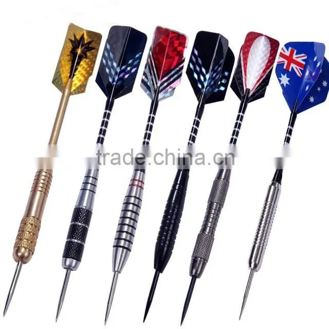 Bulk Pack Brass Barrel Darts Aluminum Flights PET Shaft Steel Tip Dart