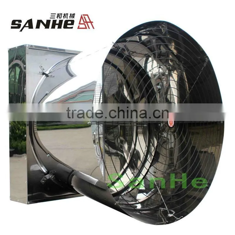 Poultry Farm stainless steel butterfly type cone exhaust fan with CE certificate