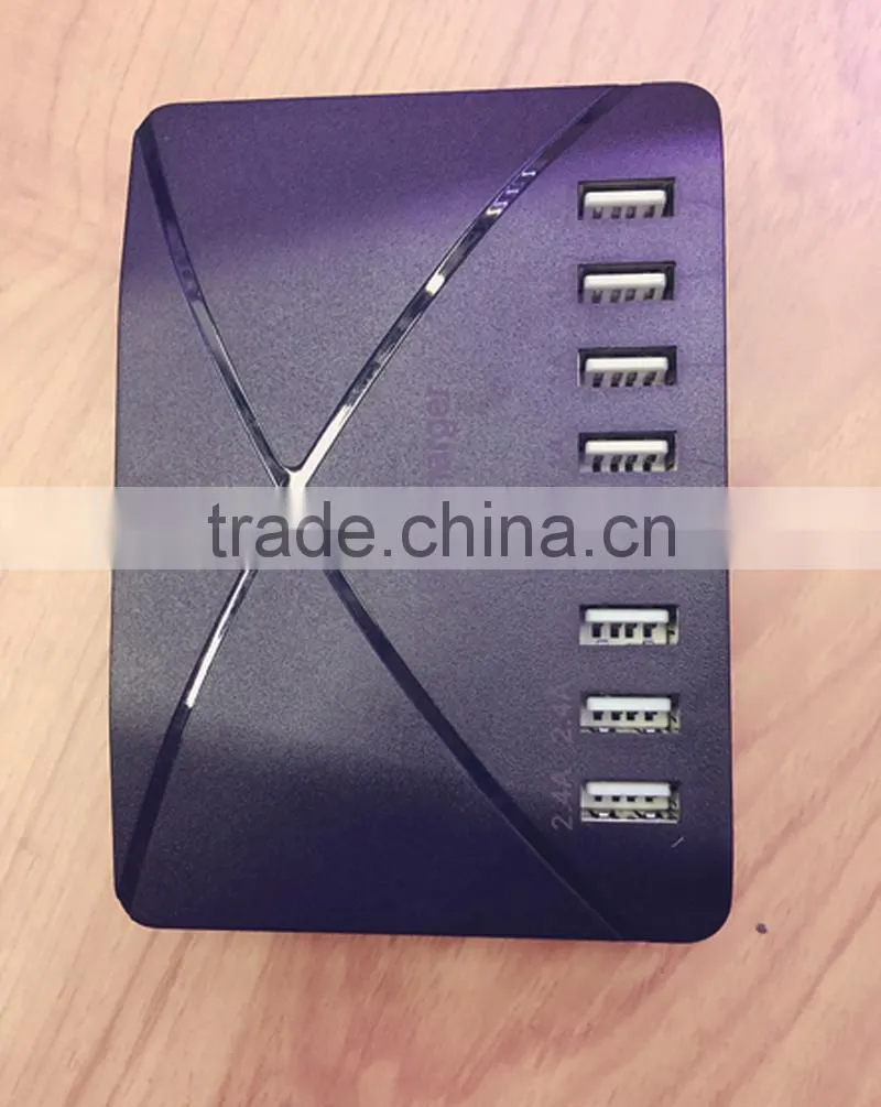 High quality fashion 3A USB travel charger with 8 USB port plugs