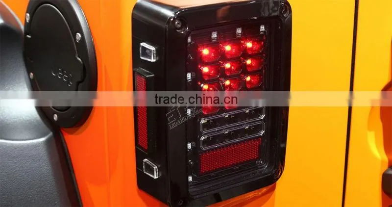 07-16 Jeep Wrangler JK led tail light 4x4 off-road running turn brake reverse rear lamp