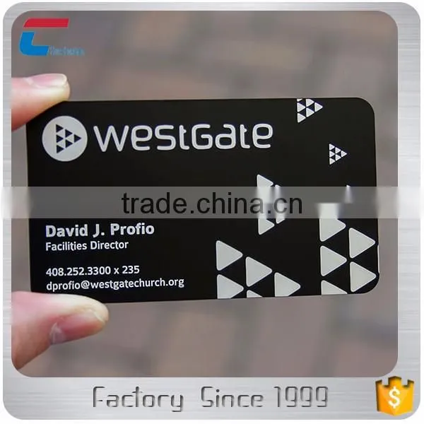 Good qualitity customized etched and filling color matte black metal card