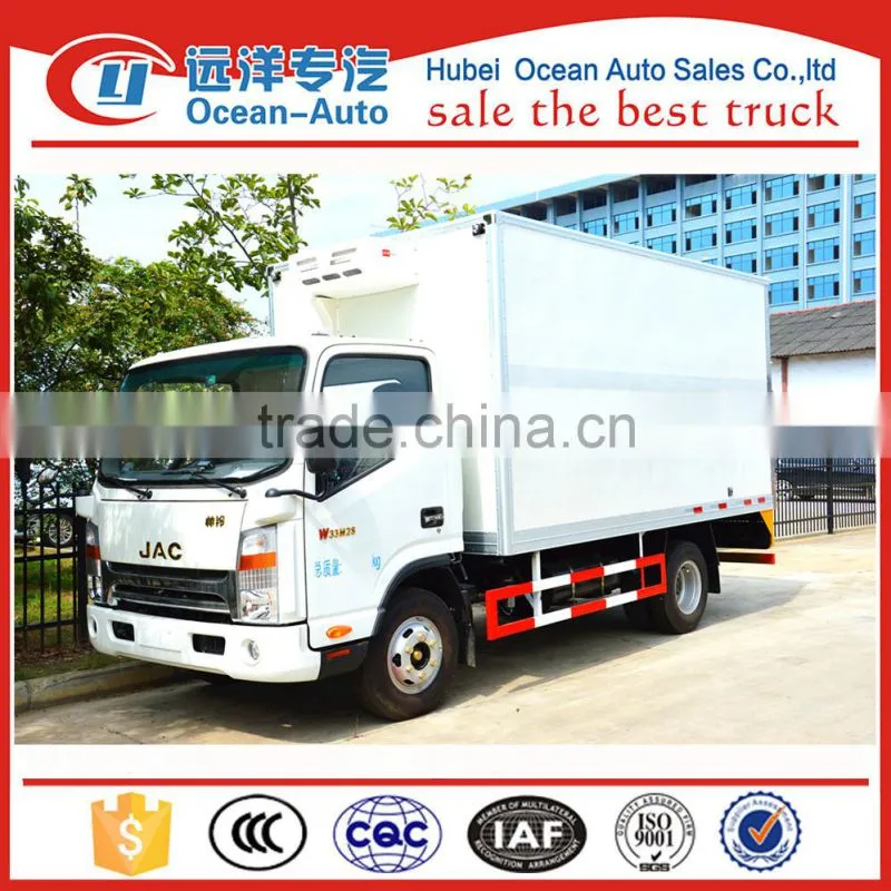 JAC small 5Ton meat hook refrigerated truck