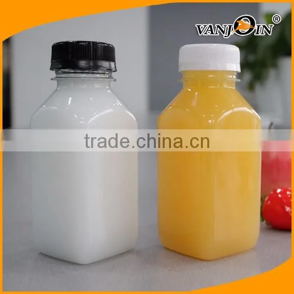 350ml Clear Beverage Cans with White Plastic Lid