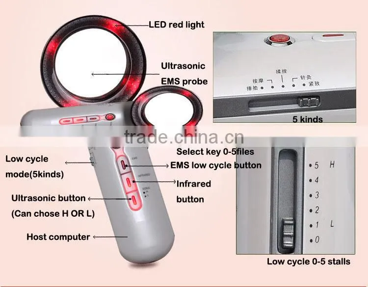 2017 Multi-Functional Portable body massage slimming machine, laser fat burning EMS machine