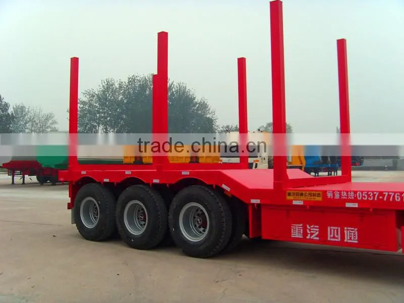 China factory supplier 3 axle forestry timber trailer