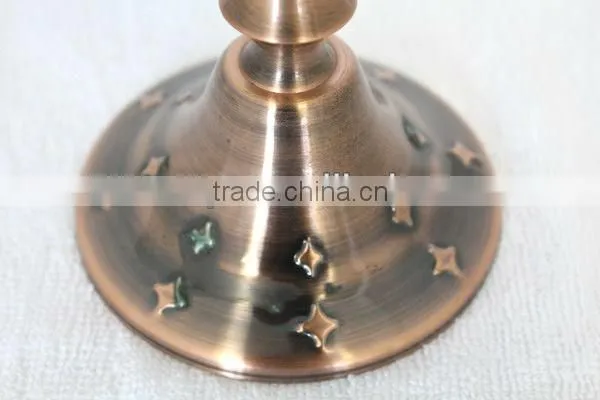 Metal craft antique metal candleholder