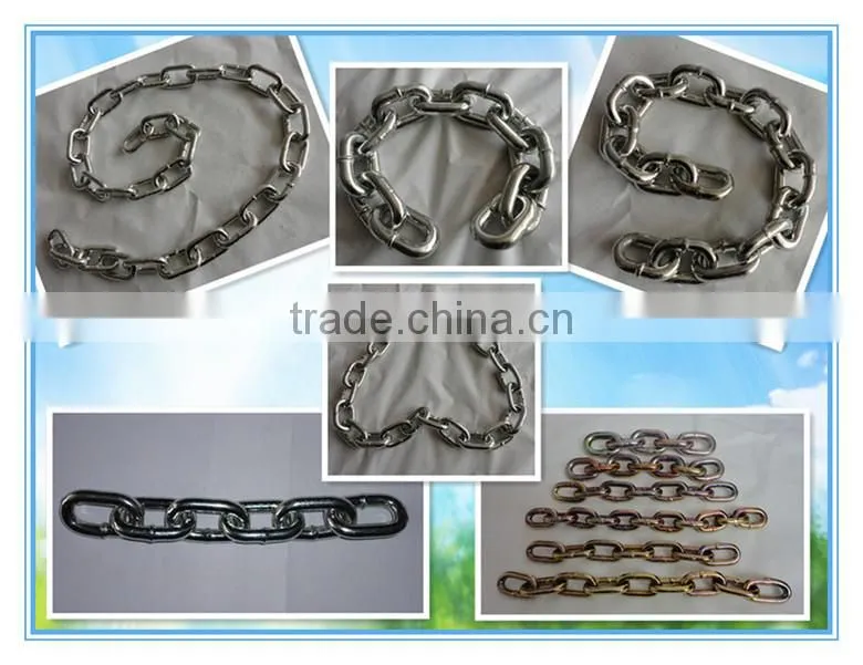 1/4" 1/2" 3/4" long chain with gunny bag or plastic bucket