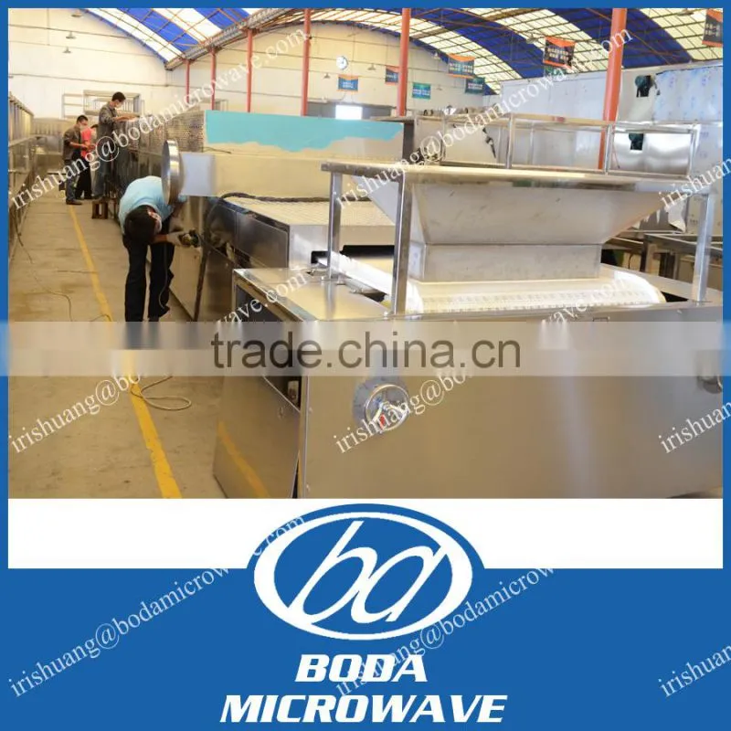soya bean microwave drying machine and roasting machine without pollution